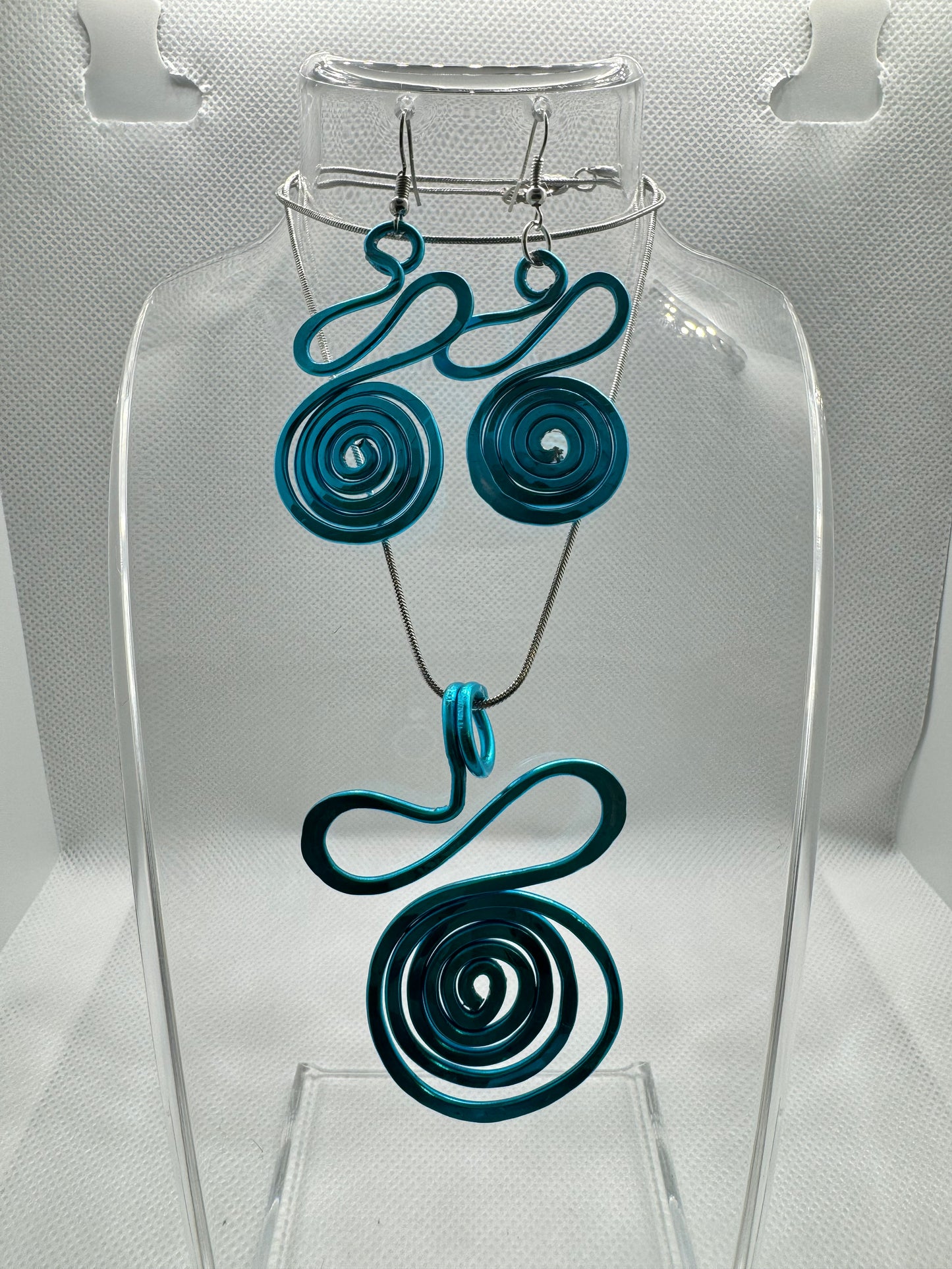 BLUE HIP-HOP JEWELRY SET