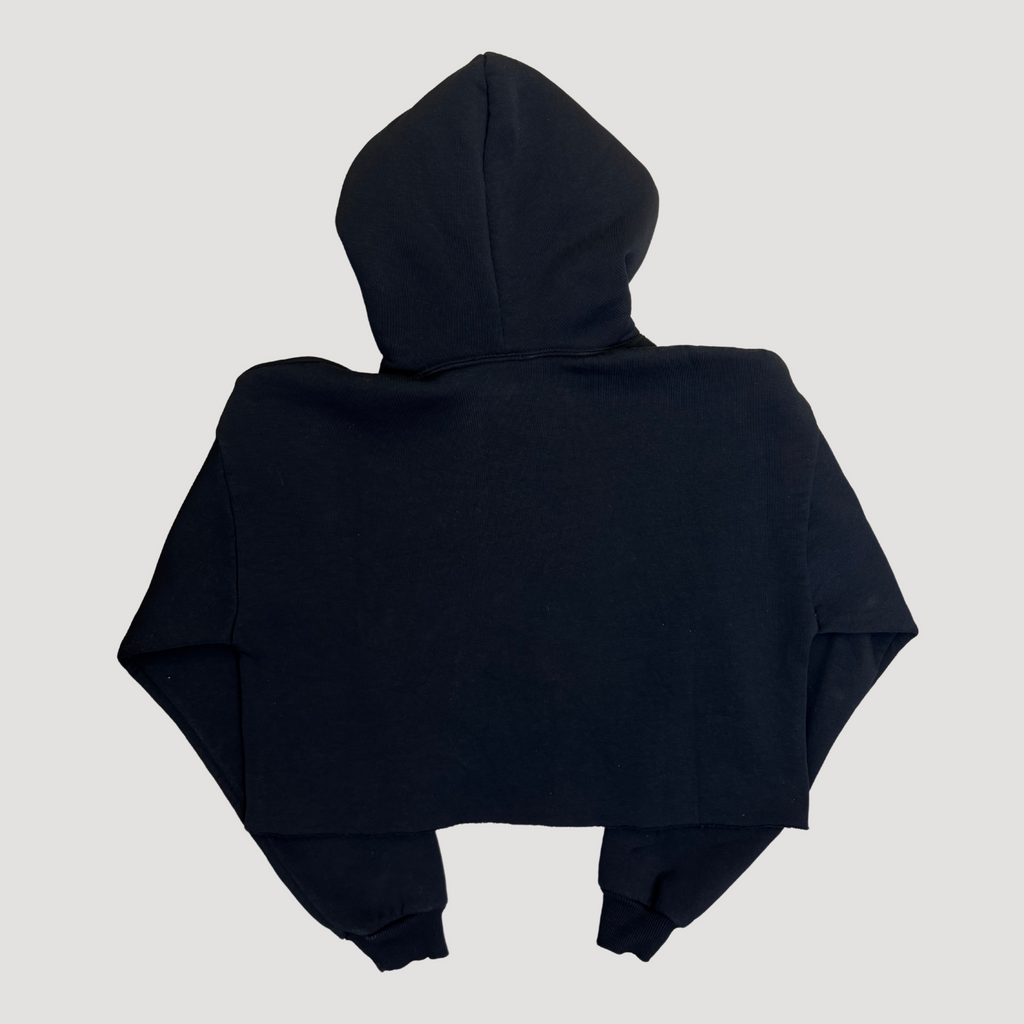 Felpa Crop Rose Bianche